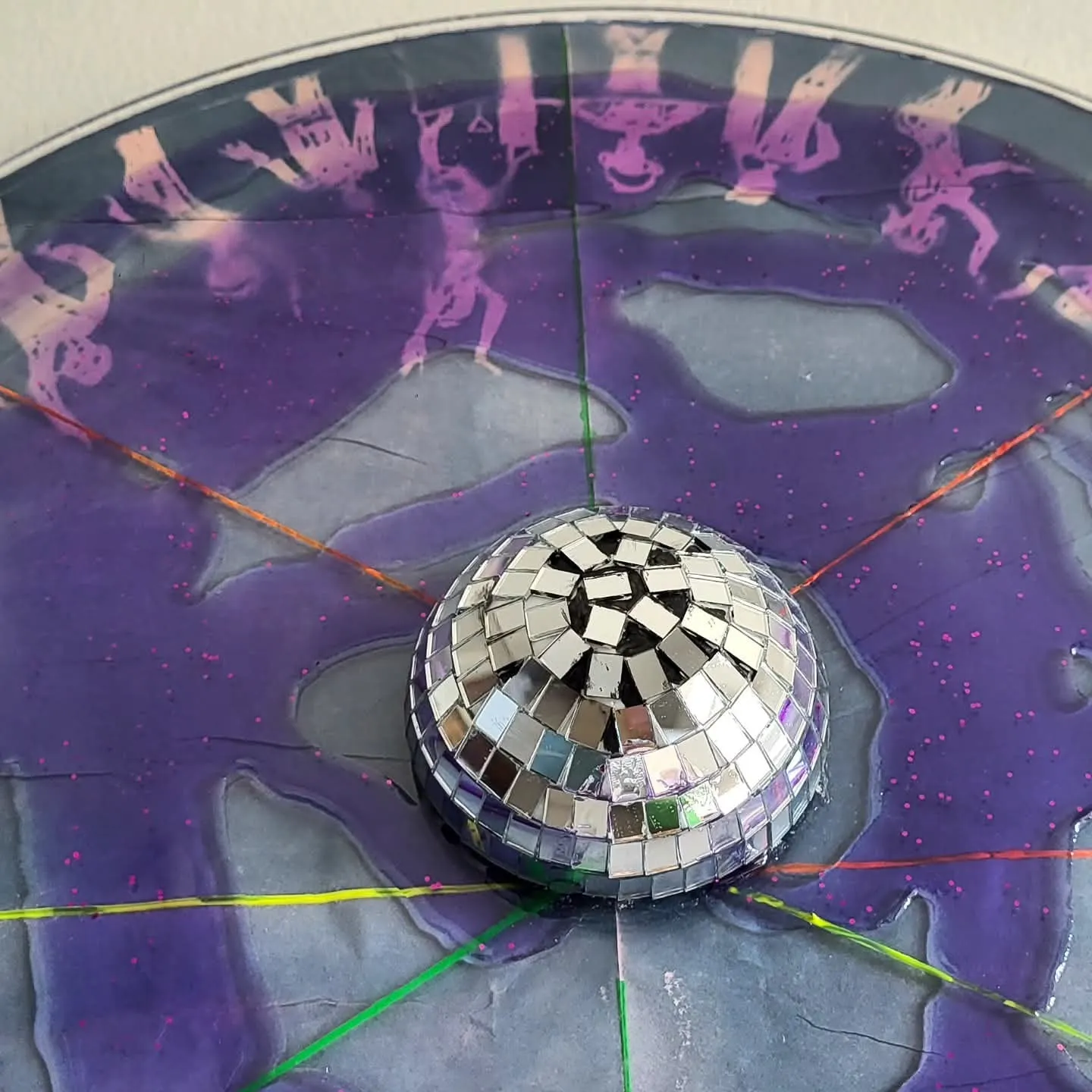 Detail of Purple disco party (1)